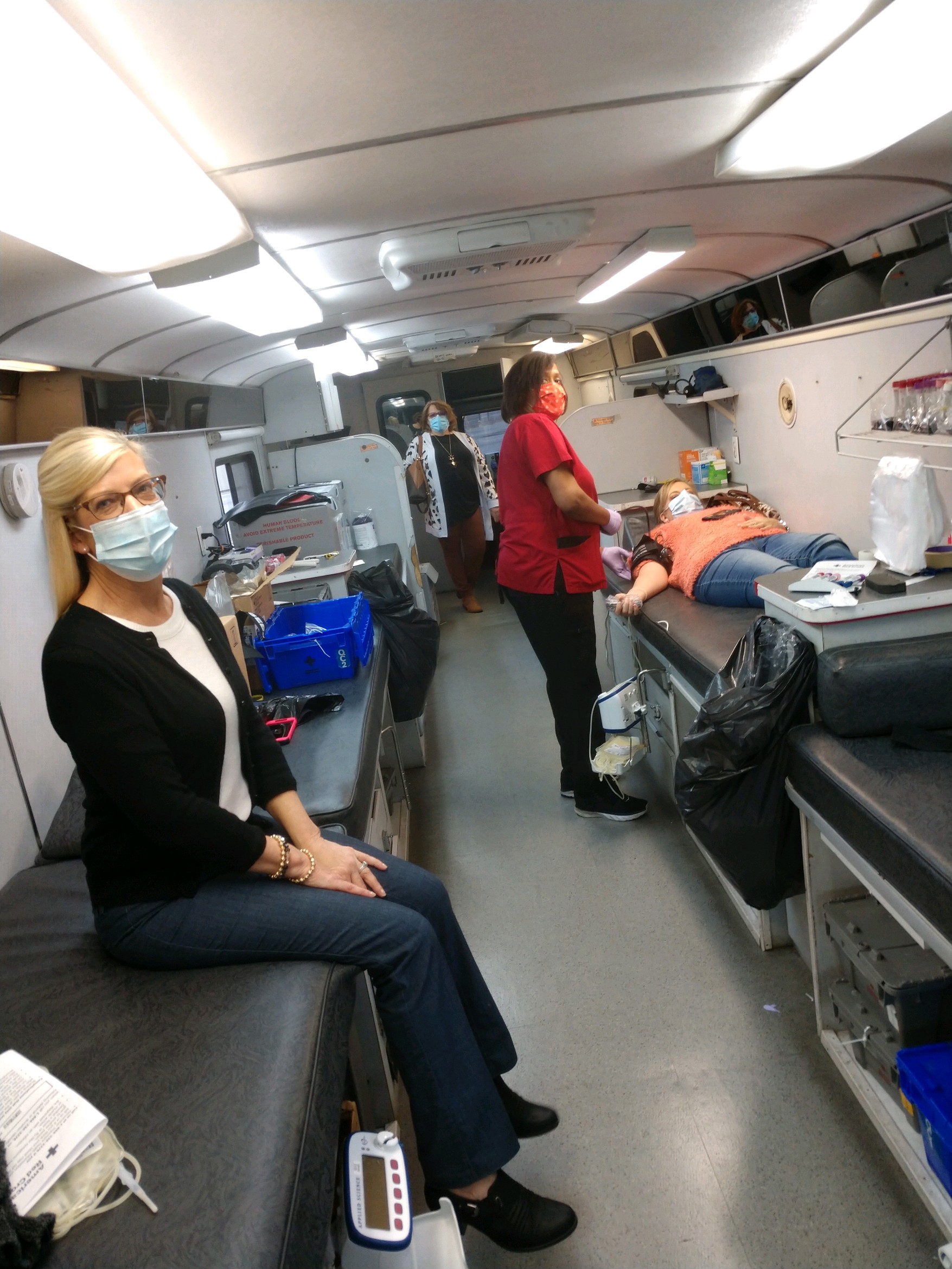 Inside the American Red Cross Bloodmobile